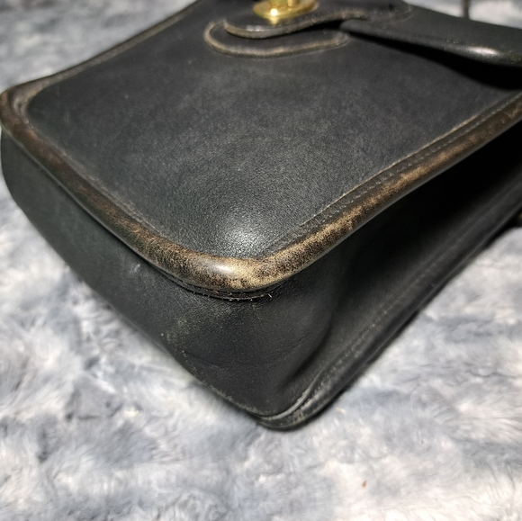 Vintage 80s Coach Murphy black leather crossbody bag mini - Picture 10 of 14